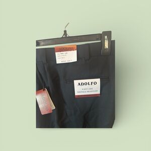 Adolfo Black Easy Care Trousers NWT 
Size 40 Length 30